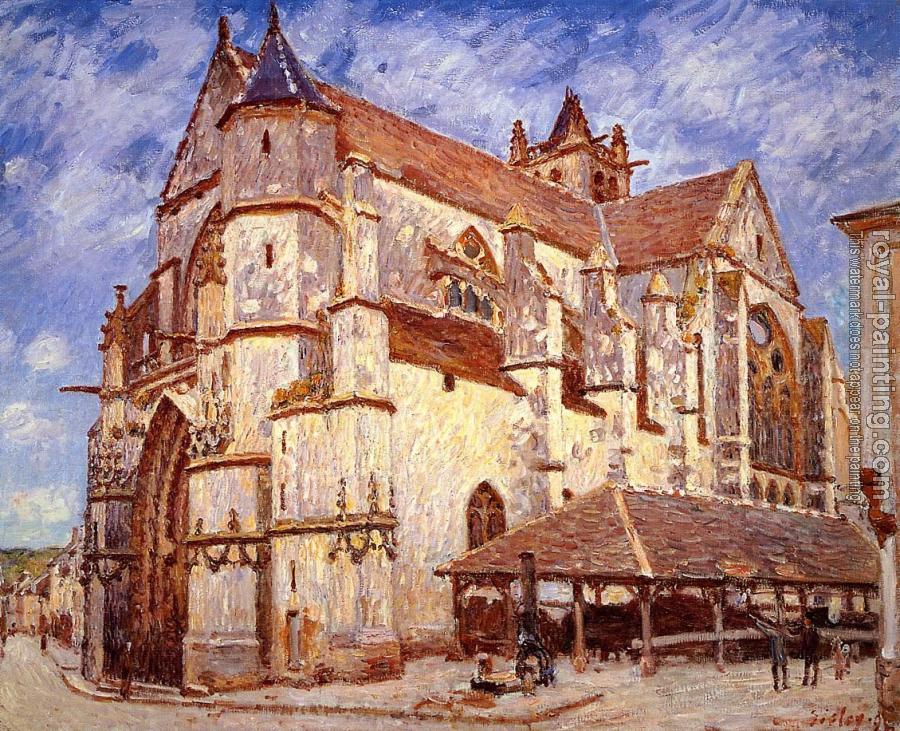 Alfred Sisley : The Church at Moret, Afternoon